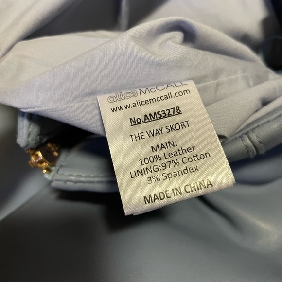 Alice McCall The Way Leather Skort - Picture 14 of 16